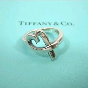 Authentic Tiffany & Co 925 Palama Picasso Loving heart ring